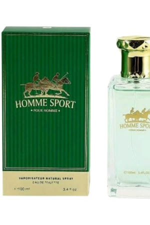 Homme Sport Pour Homme Eau de Toilette Natural Spray Vaporisateur 3.4 fl oz