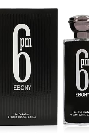 Men’s Cologne 6PM Ebony Original Natural Spray Eau De Toilette – 3.4 Fl Oz / 100ml