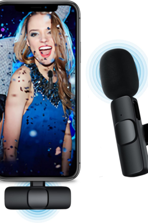 Wireless Lavalier Microphone Compatible with iPhone