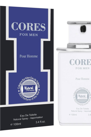 Cores For Men Eau de Toilette – Fresh Citrus & Masculine Fragrance 3.4 oz
